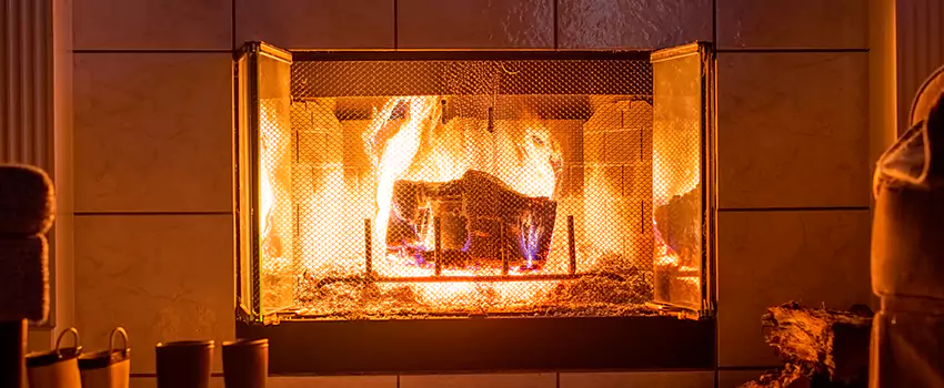 Mendota Hearth Landscape Fireplace Installation in Murray, Utah
